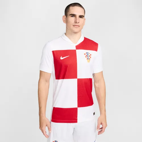 Croatia 2024/25 Match Home Men's Nike Dri-FIT ADV Football Authentic Short-Sleeve Shirt - White - Polyester