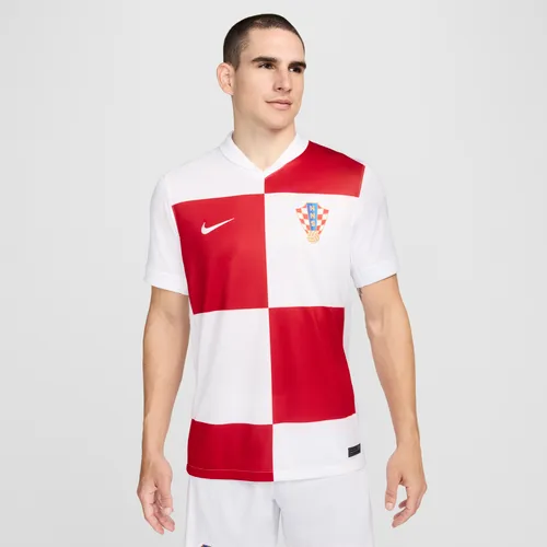 Croatia 2024/25 Stadium Home Men's Nike Dri-FIT Football Replica Shirt - White - Polyester