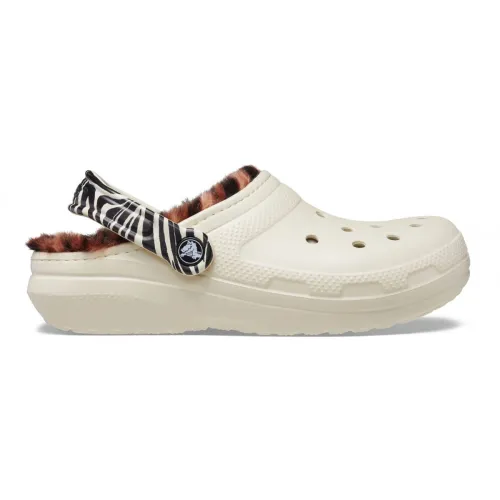 Crocs , Animal Print Comfort Sandals ,White female, Sizes: