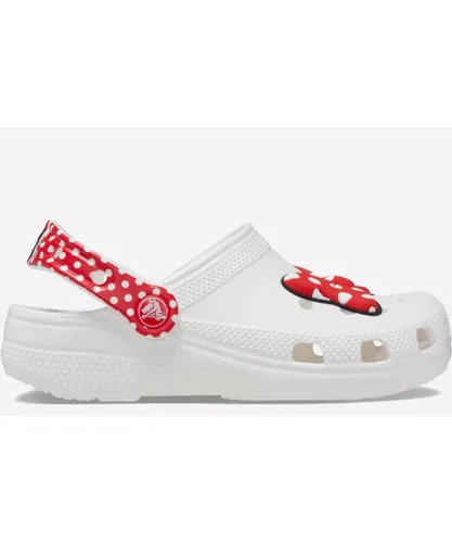 Crocs Baby Classic Disney Minnie Mouse Clogs Infants - White Mixed Material