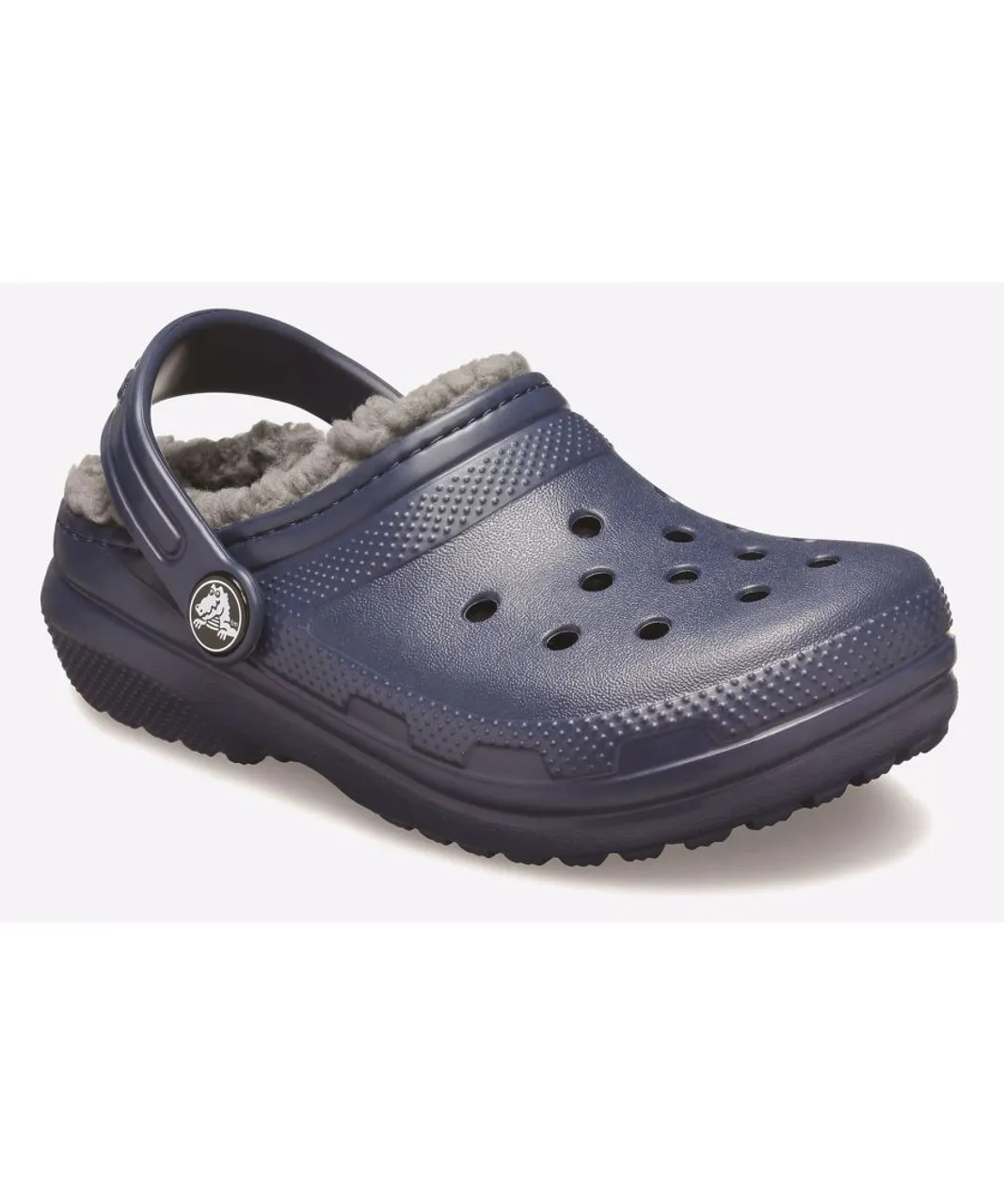 Crocs Baby Toddler Classic Lined Clog Infants - Navy Mixed Material