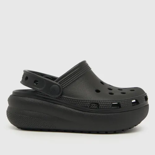 Crocs Black Classic Cutie Clog Girls Junior Sandals