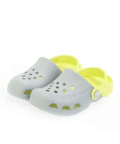 Crocs Boys Boy's Kids Electro Classic Clog Shoe in Grey