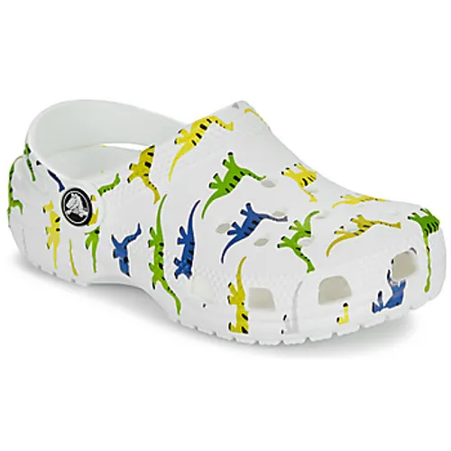 Crocs  Classic Character Print Clog K  boys's Children's Clogs (Shoes) in White