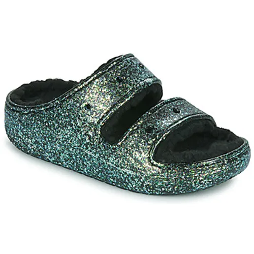 Crocs  Classic Cozzzy Glitter Sandal  women's Mules / Casual Shoes in Black