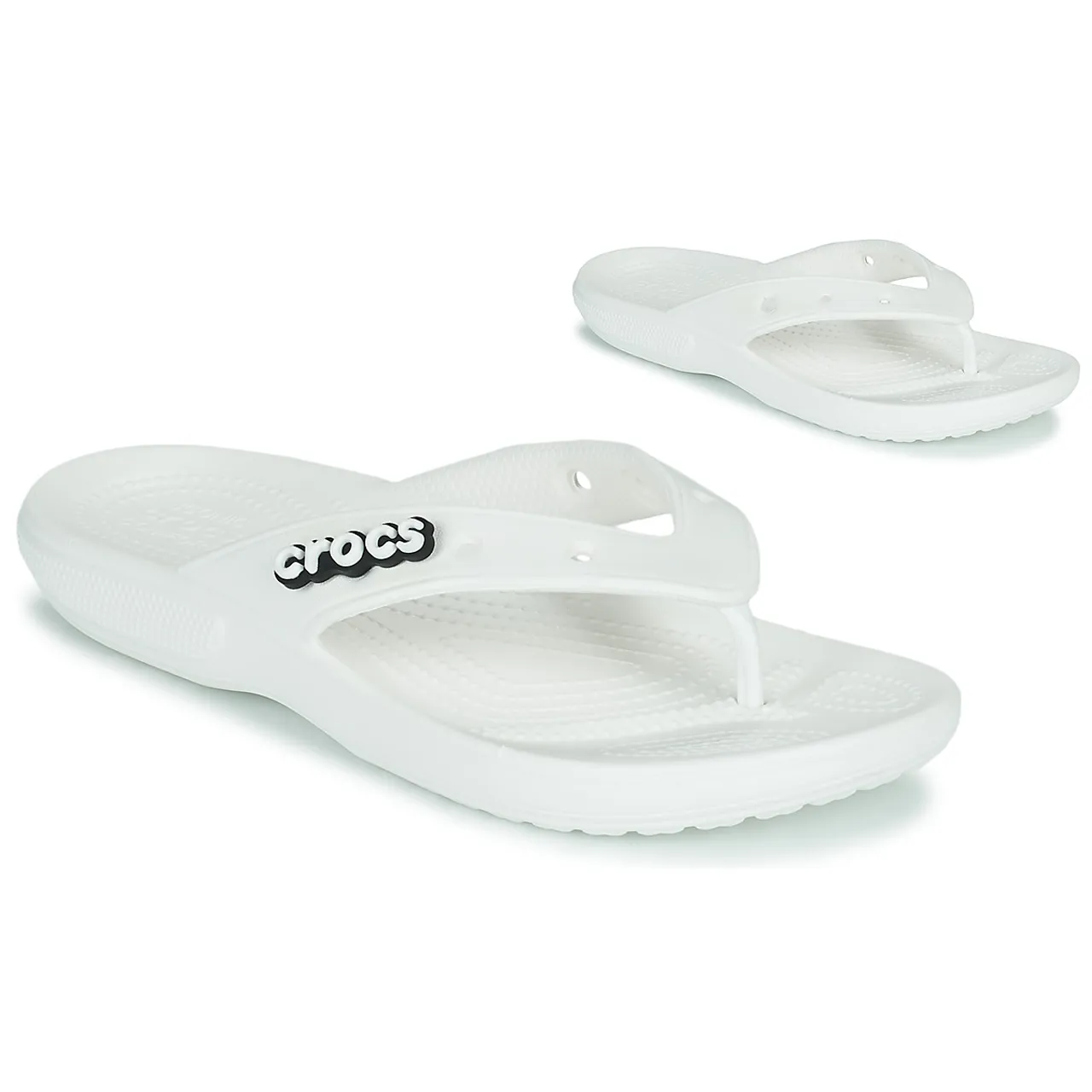 Crocs  CLASSIC CROCS FLIP  women's Flip flops / Sandals (Shoes) in White