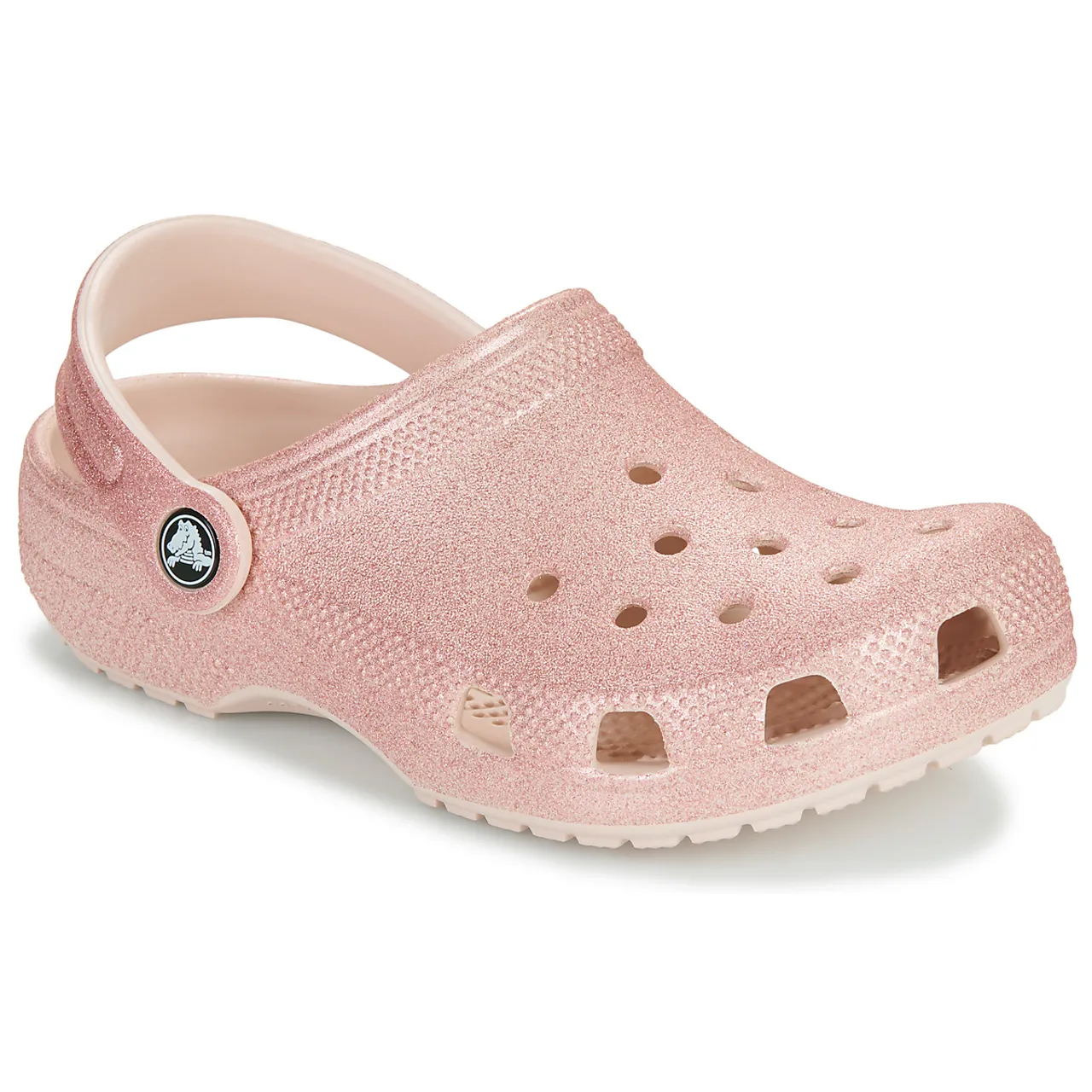 Crocs  Classic Glitter Clog K  girls's Children's Clogs (Shoes) in Pink