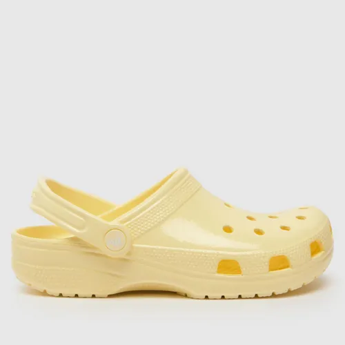 Crocs Classic hi Shine Clog Sandals in Yellow