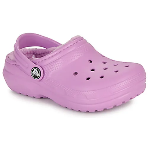 Crocs  Classic Lined Clog K  girls's Children's Clogs (Shoes) in Pink