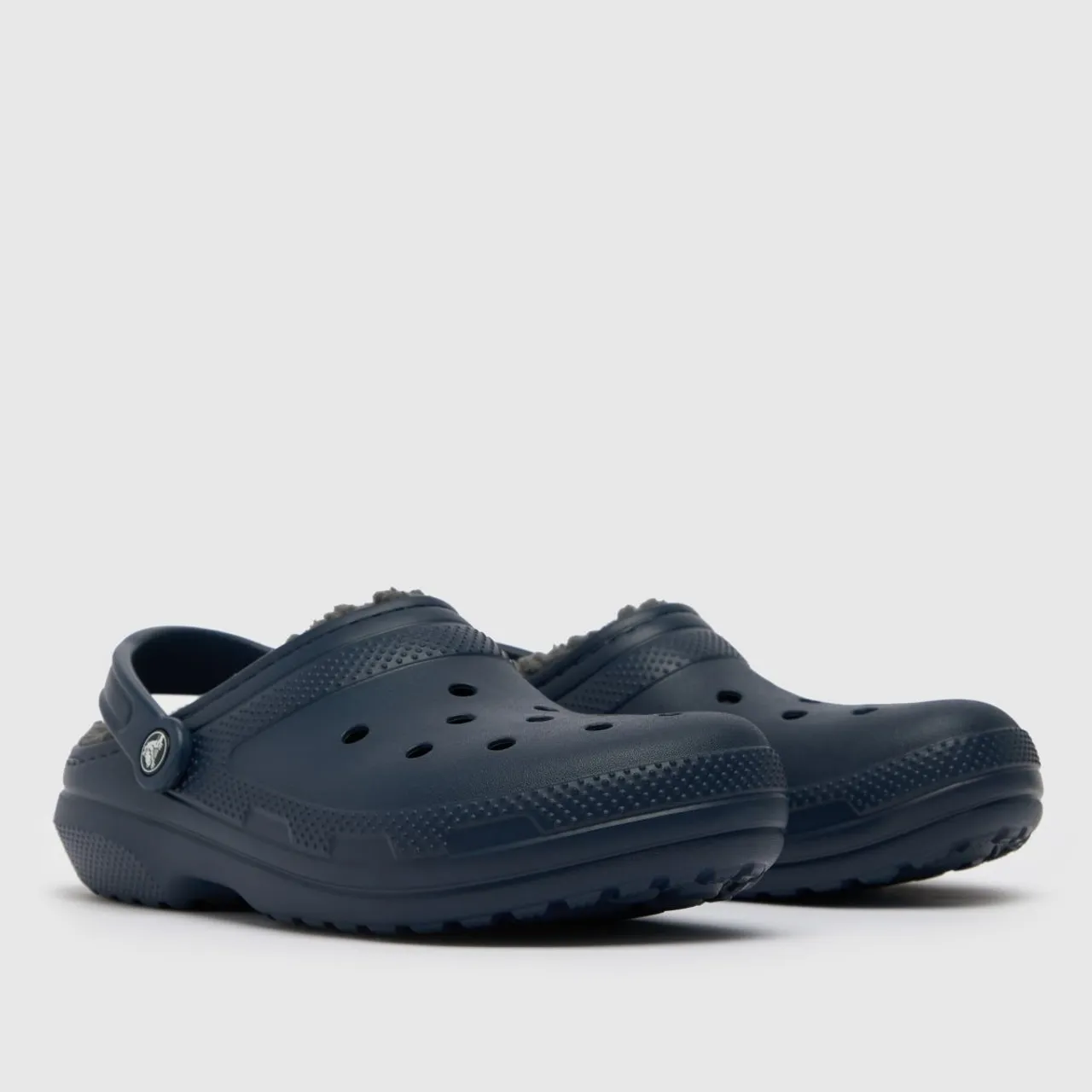 Crocs Classic Lined Clog Sandals In Navy
