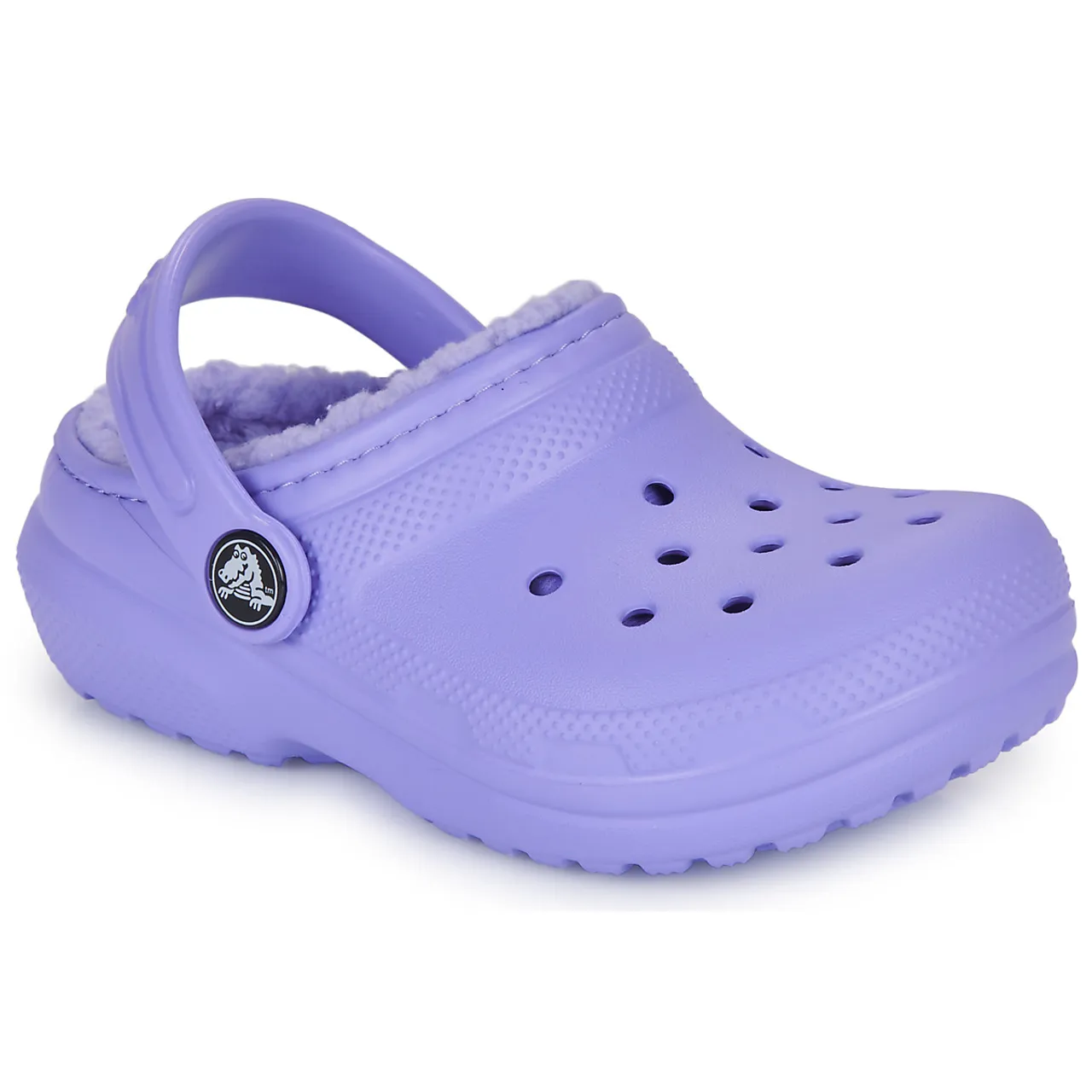 Crocs  Classic Lined Clog T  girls's Children's Clogs (Shoes) in Purple