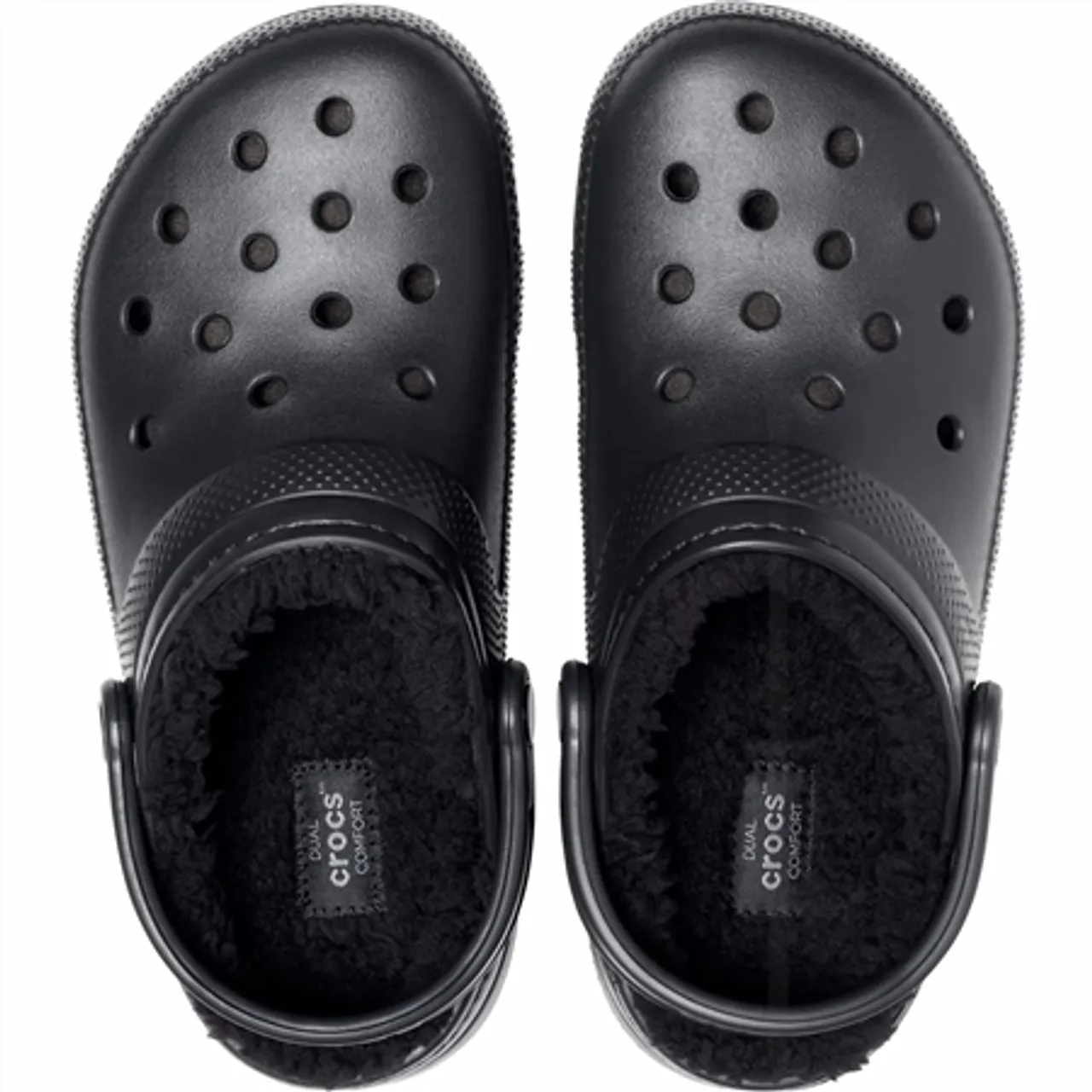 Crocs Classic Lined Clogs - Black - UK 3 (EU 36-37)