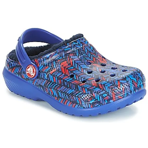 Crocs  CLASSIC LINED GRAPHIC CLOG K  boys's Children's Clogs (Shoes) in Blue