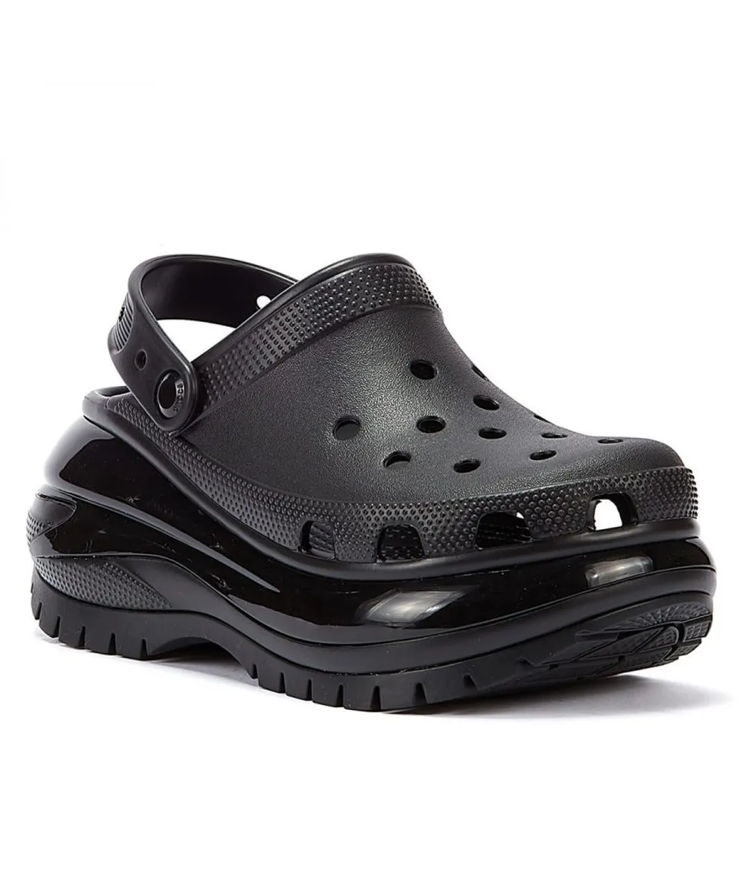 Crocs Classic Mega Crush Clog WoMens Black Sandals