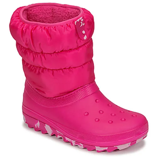 Crocs  Classic Neo Puff Boot K  girls's Children's Snow boots in Pink