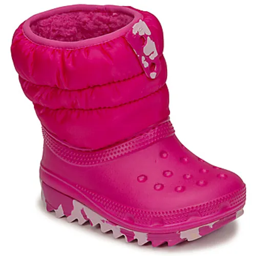 Crocs  Classic Neo Puff Boot T  girls's Children's Snow boots in Pink
