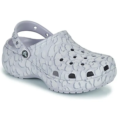 Crocs  Classic platform clog  ANIMAL  women's Clogs (Shoes) in Grey
