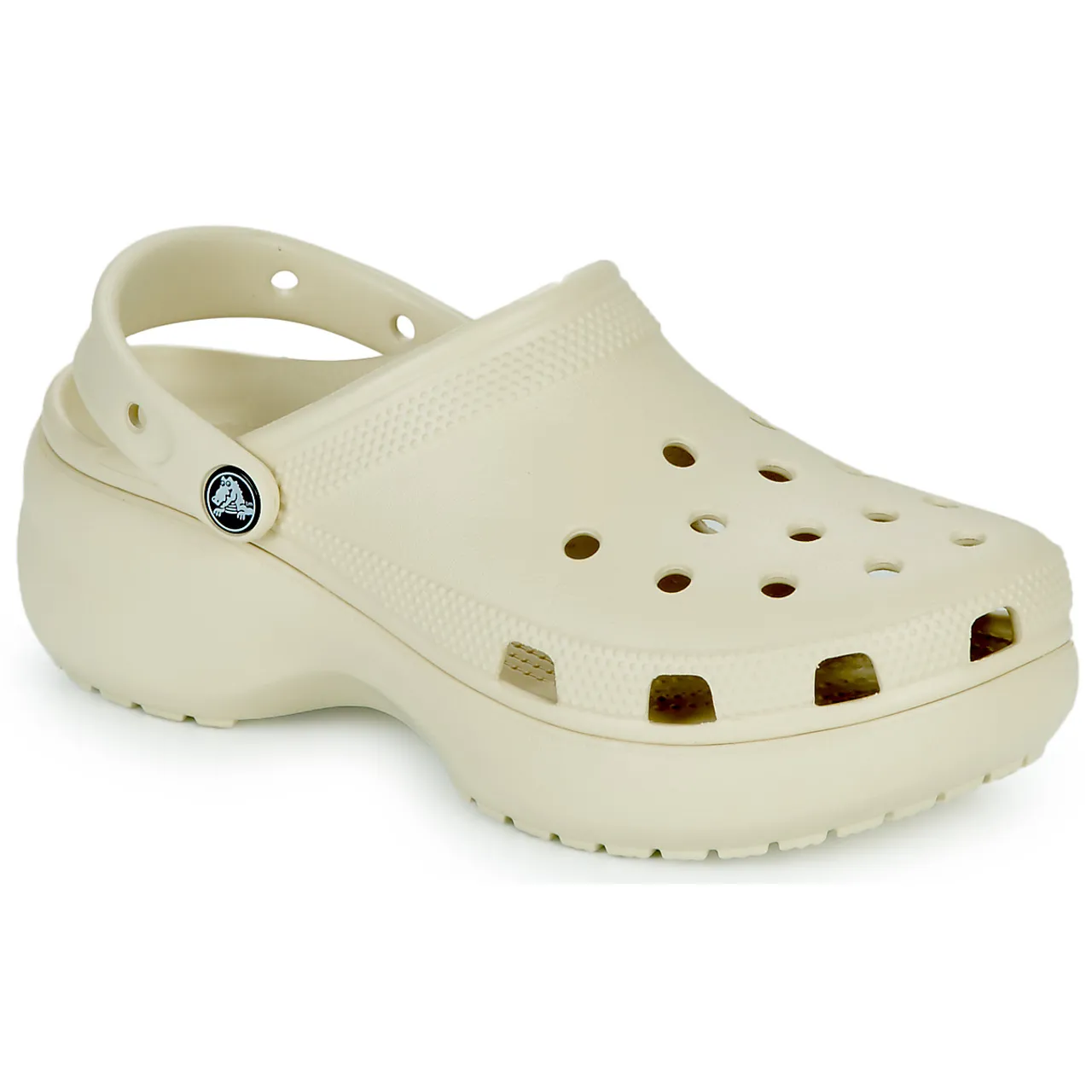 Crocs  CLASSIC PLATFORM CLOG W  women's Clogs (Shoes) in Beige