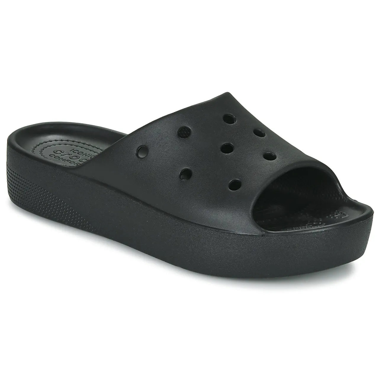 Crocs  Classic Platform Slide  women's Sliders in Black