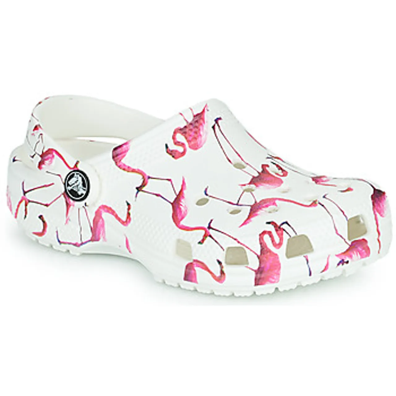 Crocs  Classic Pool Party Clog K  girls's Children's Clogs (Shoes) in White