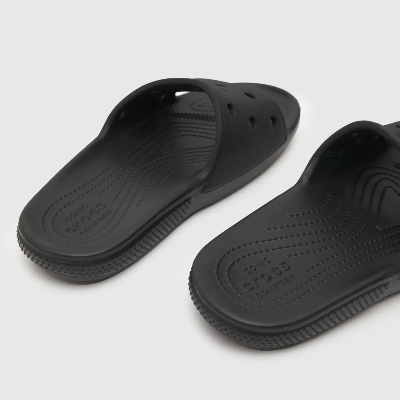 Crocs Classic Slide Sandals In Black