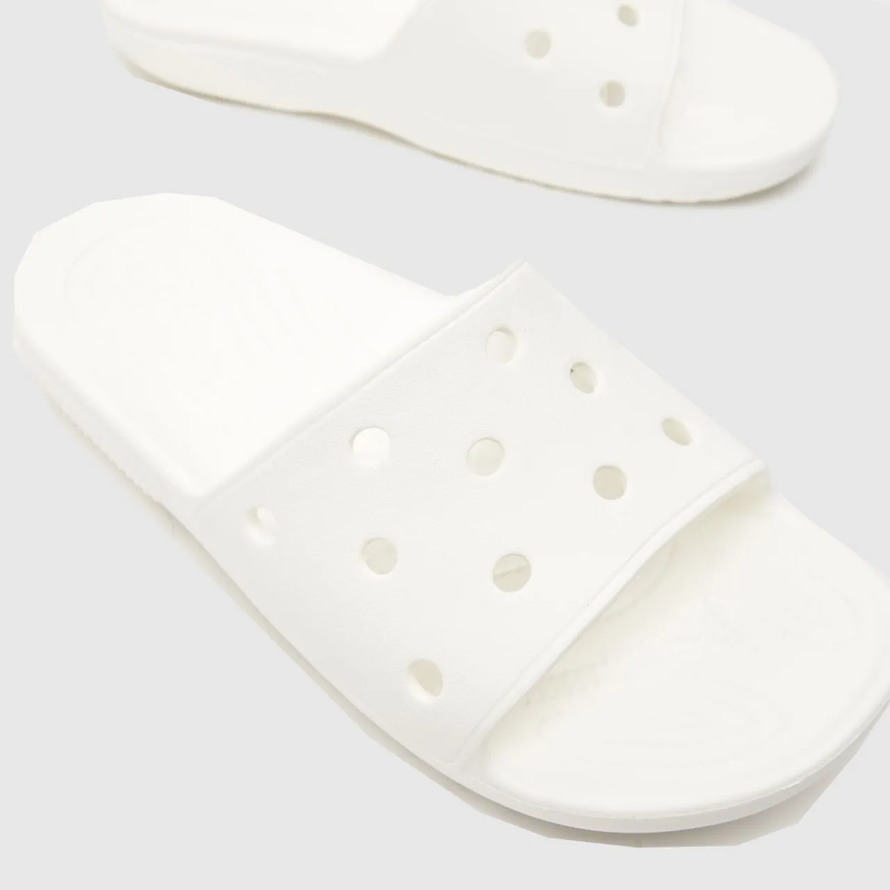 Crocs Classic Slide Sandals In White
