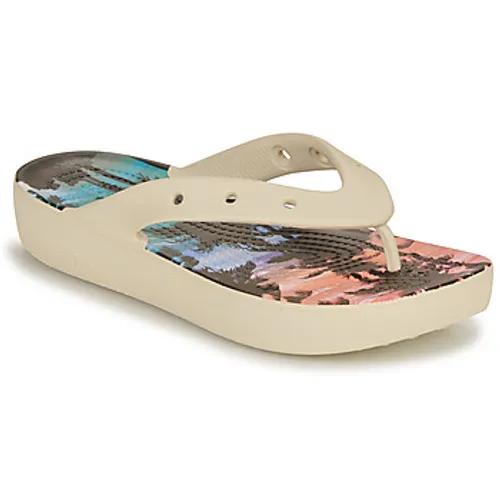 Crocs  ClassicPlatformRetroResortFlip  women's Flip flops / Sandals (Shoes) in Multicolour