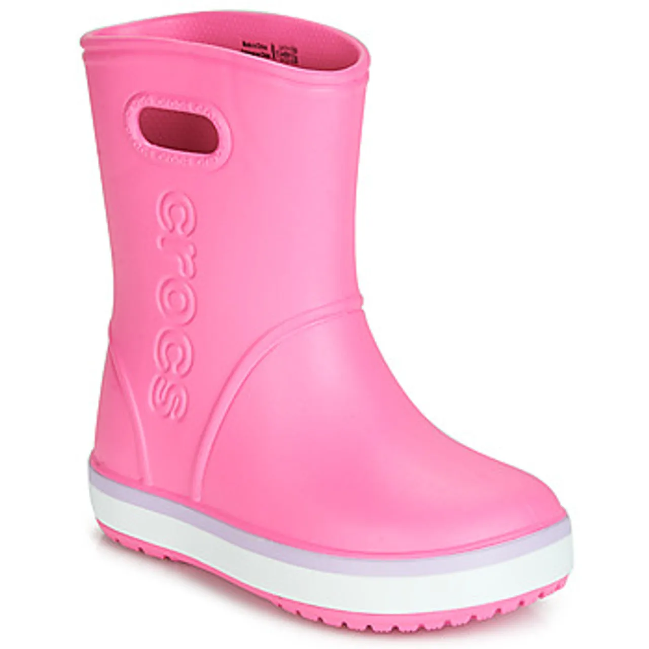 Crocs  CROCBAND RAIN BOOT K  girls's Children's Wellington Boots in Pink
