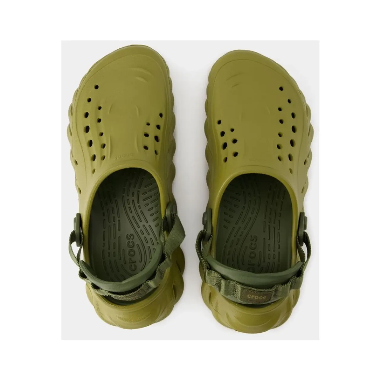 Crocs , Echo Sandals - Crocs - Thermoplastic - Aloe Green ,Green male, Sizes:
