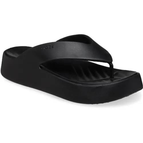 Crocs Getaway Platform Flip Flops - Black - UK 3 (EU 34-35)