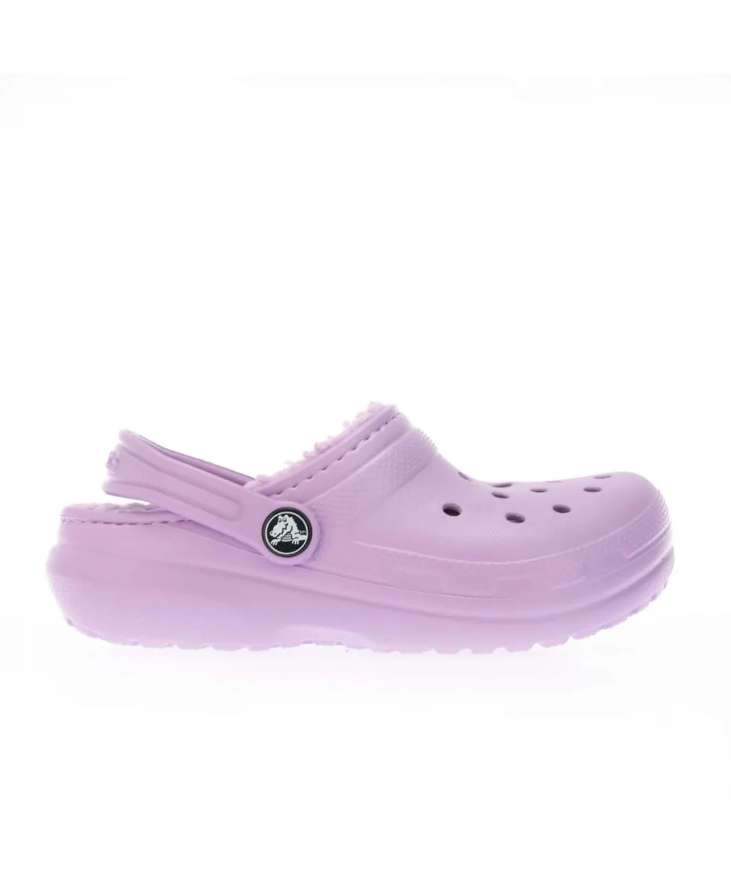 Crocs Girls Girl's Junior Classic Lined Clogs in Purple
