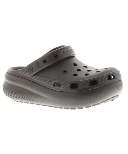 Crocs Girls Older Childrens Sandals Wedge Clogs Cutie Crush Clog Slip On black
