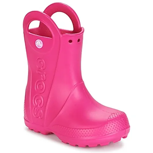 Crocs  HANDLE IT RAIN BOOT  girls's Children's Wellington Boots in Pink
