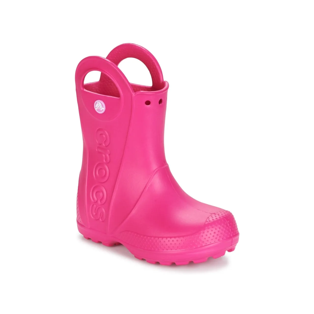 Crocs  HANDLE IT RAIN BOOT  girls's Children's Wellington Boots in Pink