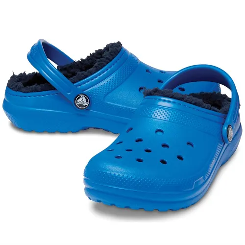 Crocs Kids Classic Lined Clogs Blue Bolt