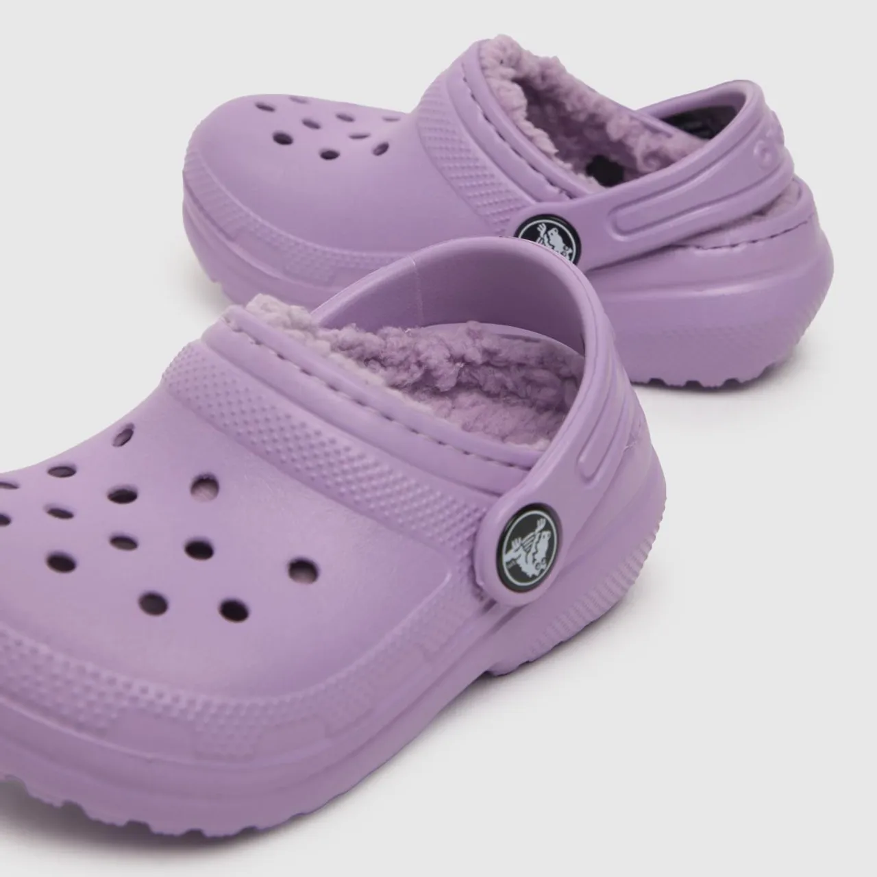 Crocs Lilac Classic Lined Clog Girls Toddler Sandals