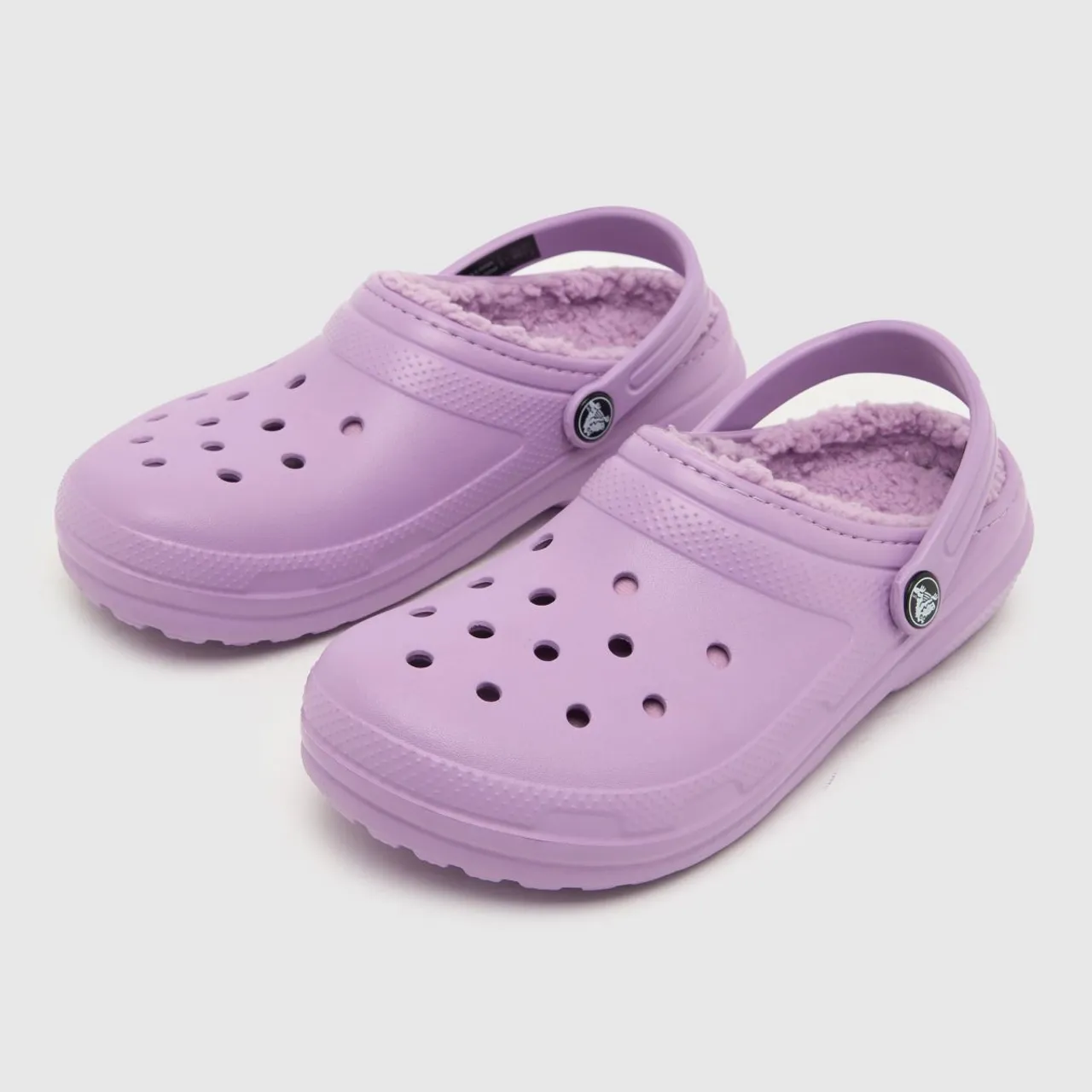 Crocs Lilac Classic Lined Clog Girls Youth Sandals
