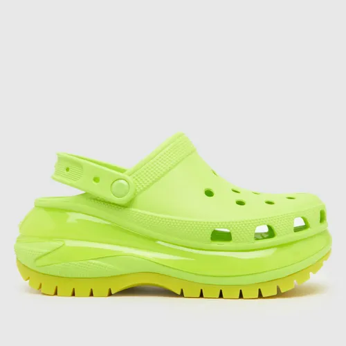 Crocs Mega Crush Clog Sandals In Lime