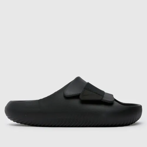 Crocs Mellow Luxe Recovery Slide Sandals in Black