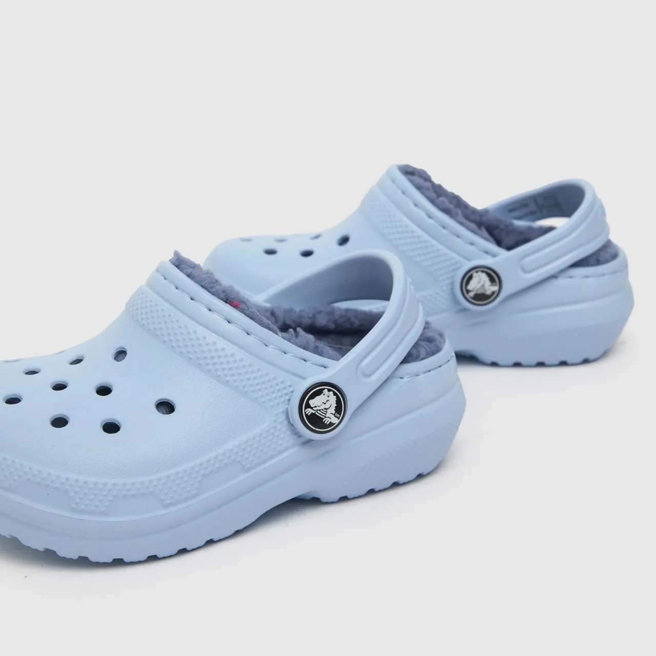 Crocs Pale Blue Classic Lined Clog Toddler Sandals