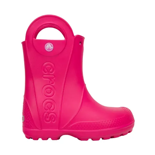 Crocs , Rain Boots Slip On Rubber ,Pink female, Sizes: