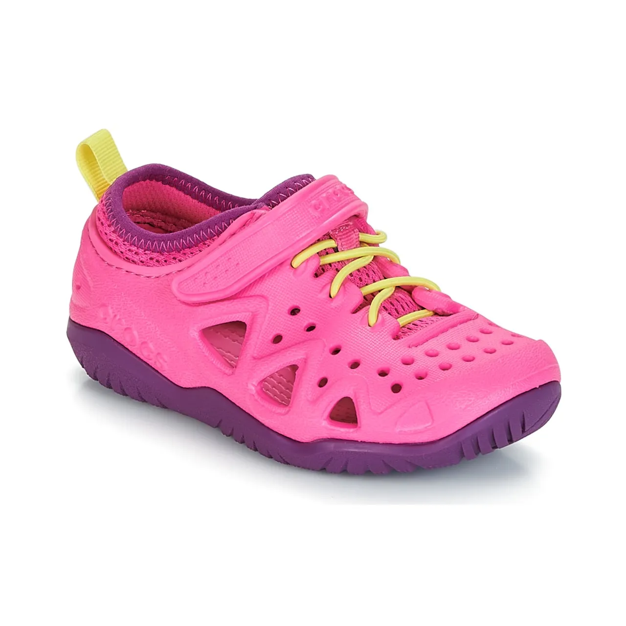Crocs  SWIFTWATER PLAY SHOE K  girls's Children's Outdoor Shoes in Pink