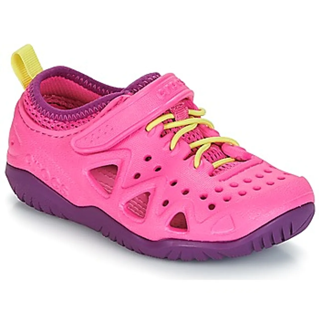 Crocs  SWIFTWATER PLAY SHOE K  girls's Children's Outdoor Shoes in Pink