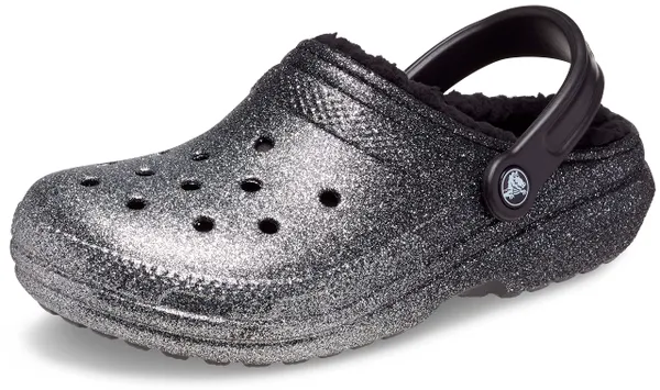 Crocs Unisex Classic Glitter Lined Clog