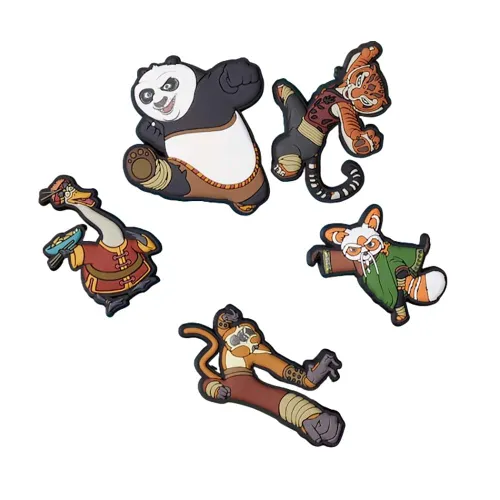 Crocs Unisex's Kung Fu Panda 5 Pack Shoe Charms