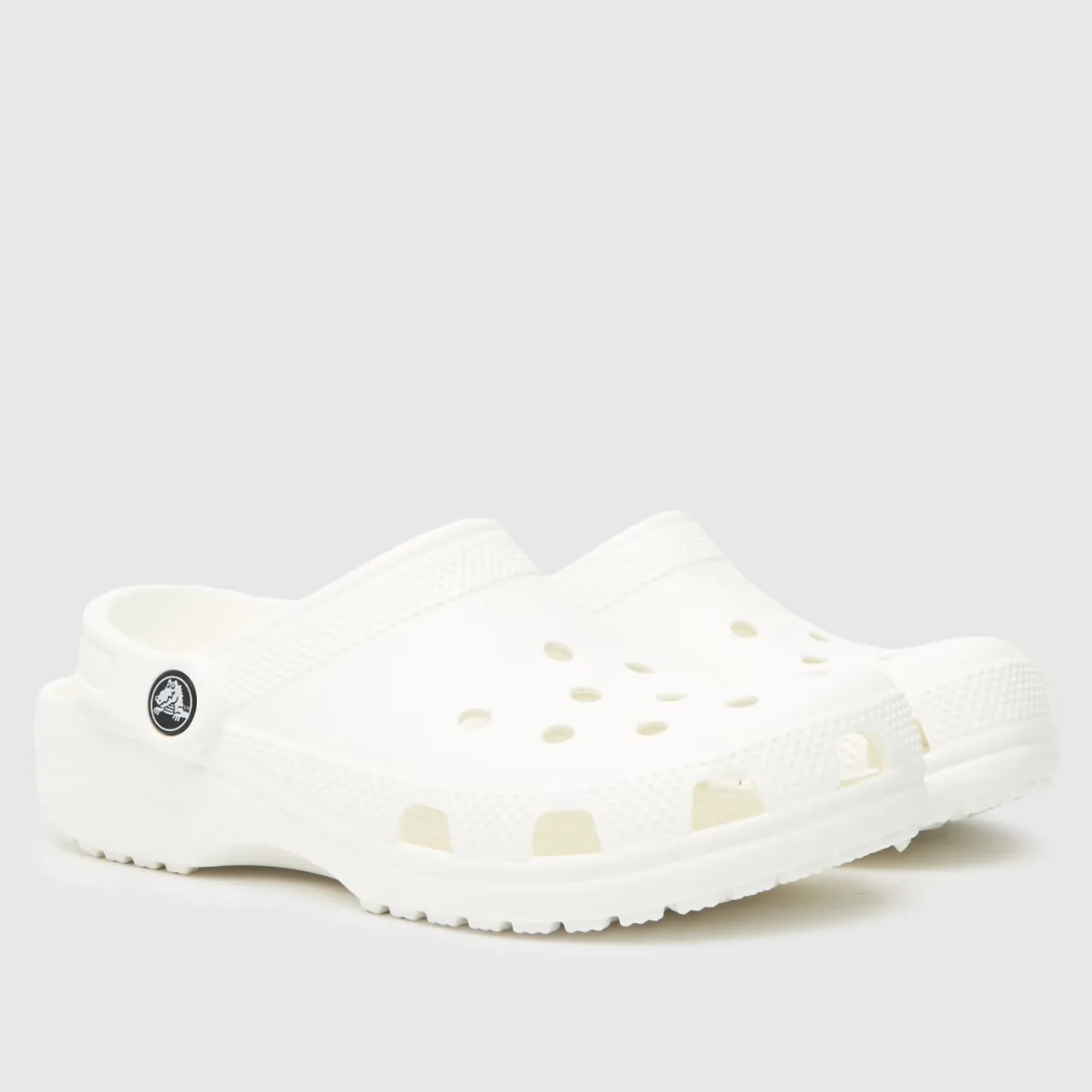 Crocs White Classic Clog Youth Sandals