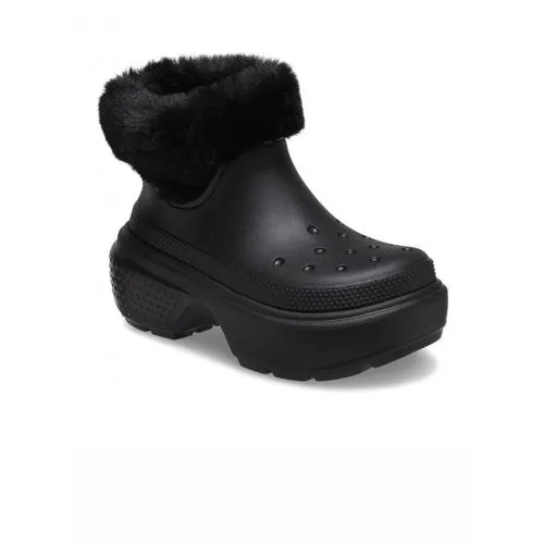 Crocs Womens Black Stomp Lined Boot