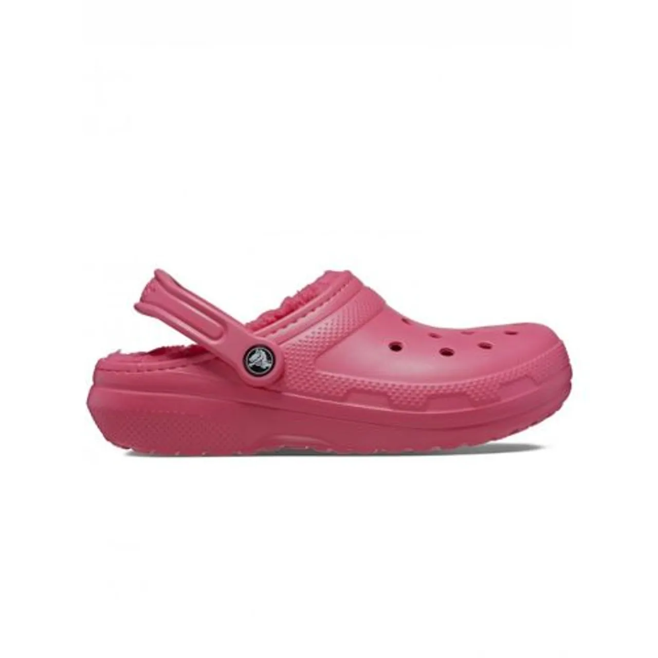 Crocs Womens Hyper Pink Classic Lined Clog