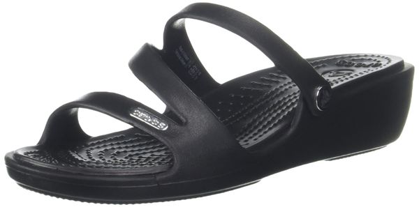 Crocs Women's Patricia Open Toe Sandals, Black,