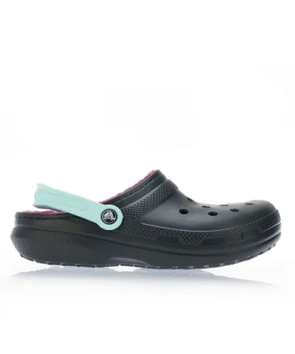 Crocs Womenss Adults Classic Lined Clogs in Black